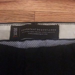 36X34 Black Chinos by Combat Gentlemen
